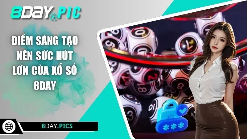 Điểm sáng tạo nên sức hút lớn của xổ số 8DAY 