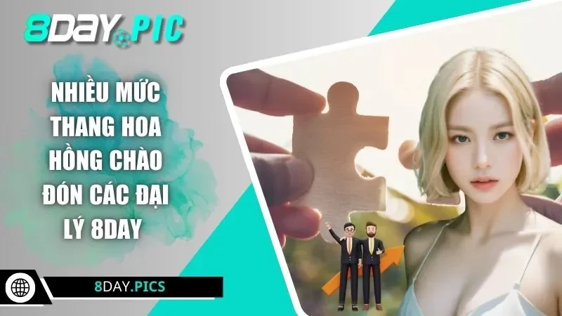 Nhiều mức thang hoa hồng chào đón các đại lý 8DAY 